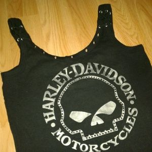 Harley-Davidson rhinestone embellished  tank top